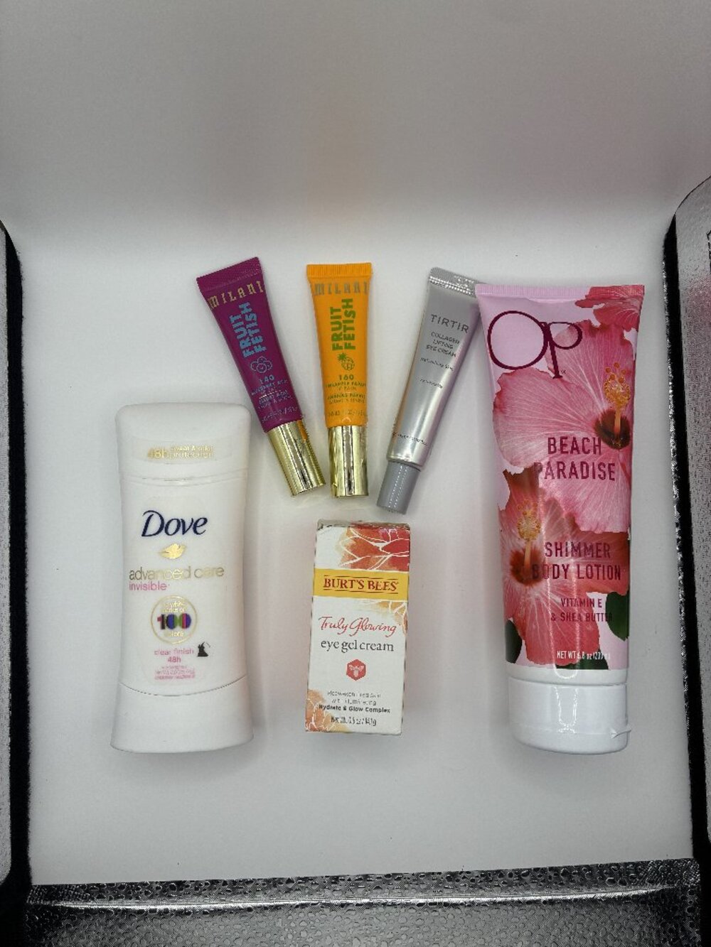 Huge Skincare Bundle: Shimmer Lotion, Collagen Eye Cream, Lip Balm, Deodorant